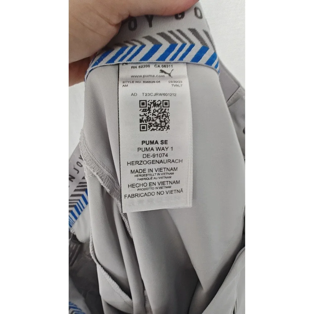 PUMA Men's Dealer‎ Golf Pants Gray Performance Technical Trousers 32 30 27